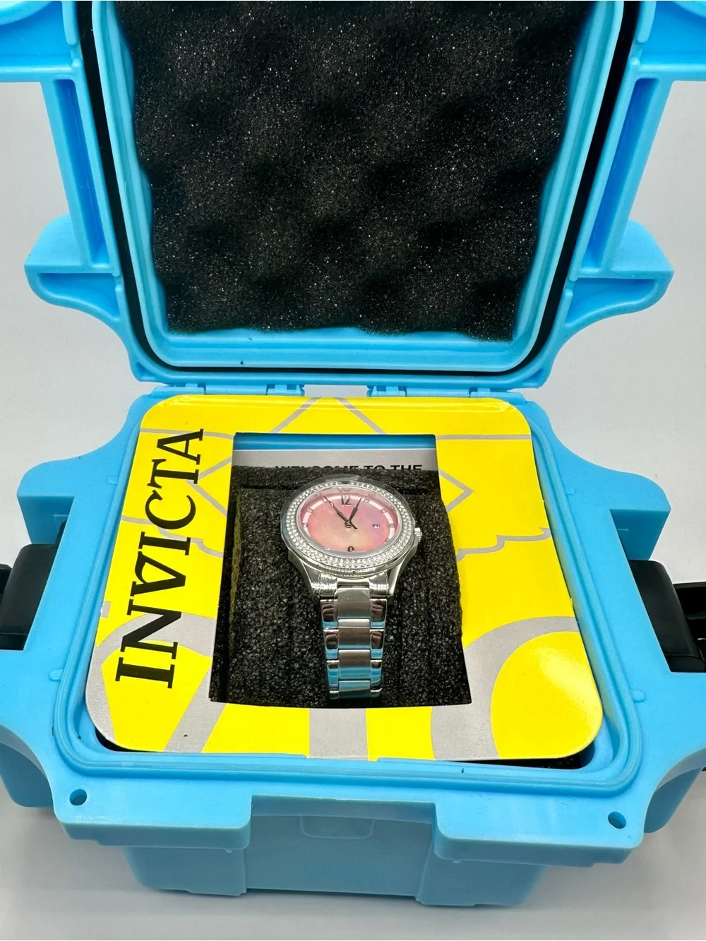 NEW Technomarine Luna Tides Steel Watch Pink Mother of Pearl Dial 33mm TM-826013